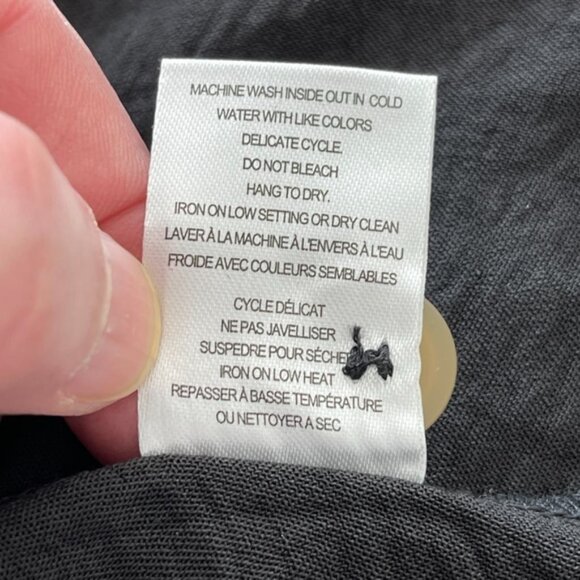 Black Tamara H Women's Shirt Style Button Up Dress - Picture 11 of 11